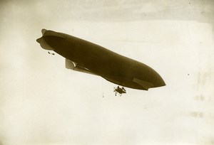 France Early Aviation Airship Balloon Lebaudy Old Photo Branger 1908