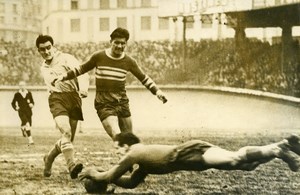 France Soccer Football Parc des Princes Match Racing 4 Cannes 0 Old Photo 1947