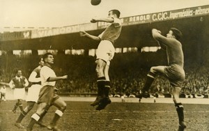 France Parc des Princes Soccer Football Match Lille 2 Red Star 1 Old Photo 1947