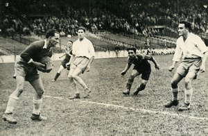 France Colombes Soccer Football Match Lens 3 Racing 1 Old Photo 1947