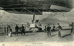 France Toul Aviation Dirigible Lebaudy Old PC Postcard 1905