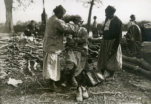 France Grand Military Manoeuvres East Army Zouave Barber Old Photo Meurisse 1911