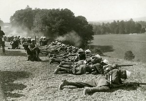 France Grand Military Manoeuvres East Army Gunmen Old Photo Meurisse 1911