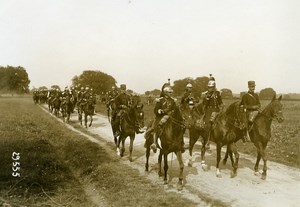 France Grand Military Manoeuvres of Poitou Dragoons Horses Photo Meurisse 1912