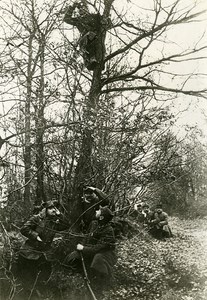 France WWI War Front Argonne Telephone Observation Post Old Photo Meurisse 1918