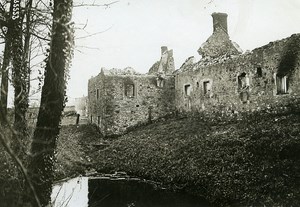 France WWI War Front Marne Farm Ruins Old Photo Meurisse 1915