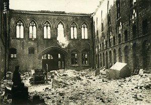 Belgium WWI Yser Front Ypres Ieper Nieuwerk Ruins Old Photo Meurisse 1915