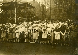 France Paris WWI Armistice Celebrations Old Photo 1918