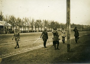 France Paris WWI Armistice Celebrations Officers Old Photo 1918