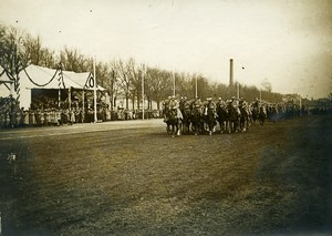 France Paris WWI Armistice Celebrations Troops Horses Old Photo 1918