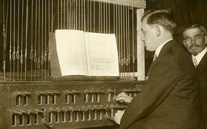 Rouen Cathedral Chime Concert Carillon Player Old Photo Rol 1931