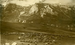 Cycling Tour de France Aubisque Pass Automobiles Old Photo Rol 1931