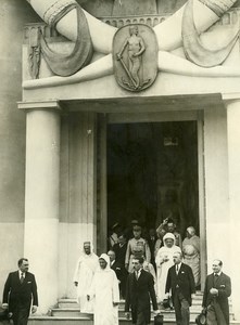 Paris Colonial Exhibition Sultan of Morocco & Marshal Lyautey old Photo Rol 1931