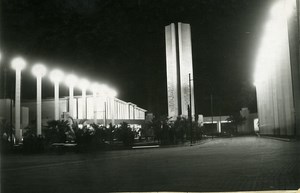 Paris Colonial Exhibition Entrance Gate by Night Lights old Photo Rol 1931