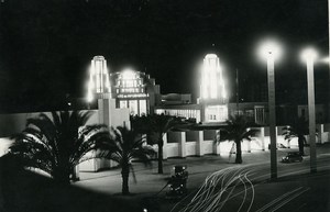 Paris Colonial Exhibition Cite des Informations by Night old Photo Rol 1931