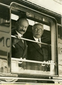 France Paris Président Albert Lebrun Gare Saint Lazare Old Photo Rol 1932