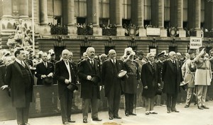 France Paris 14 July Military Parade Herriot Lebrun Old Photo Rol 1932