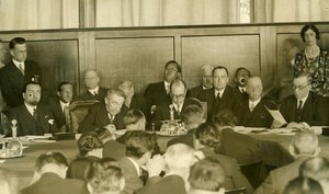 Switzerland Geneva Arthur Henderson Aristide Briand LN Meeting Photo Rol 1931