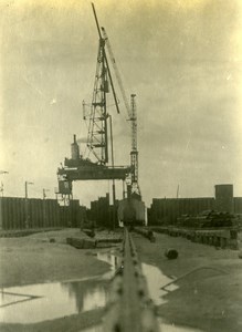 France Port of Dunkirk Dunkerque Extension Work West & South Dike Old Photo 1930