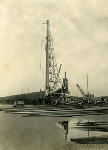 France Port of Dunkirk Dunkerque Extension Work West & South Dike Old Photo 1930