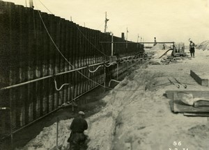 France Port of Dunkirk Dunkerque Extension Work West & South Dike Old Photo 1931