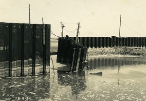 France Port of Dunkirk Dunkerque Extension Work West & South Dike Old Photo 1931