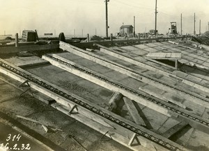 France Port of Dunkirk Dunkerque Extension Work West & South Dike Old Photo 1931