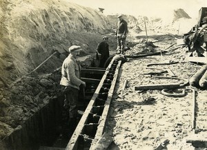 France Port of Dunkirk Dunkerque Extension Work West & South Dike Old Photo 1932