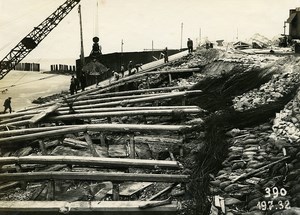 France Port of Dunkirk Dunkerque Extension Work West & South Dike Old Photo 1932