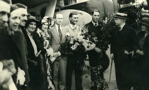 France Bourget Aviation Raid d'Estailleur Chanteraine Giraud Old Photo Rol 1931