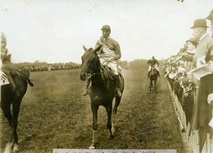 France Longchamp Grand Steeple Chase Lord Loris Winner old Photo Branger 1914