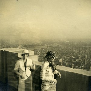 USA New York Panorama from Empire State Building? Old Photo 1936