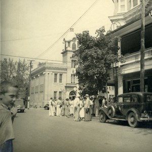 USA Washington Street Scene Tourist Group Old Photo 1936