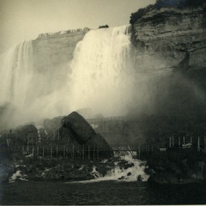 USA Canada New York State Niagara Falls Panorama Old Snapshot Photo 1936