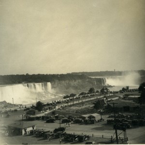 USA Canada New York State Niagara Falls Panorama Old Snapshot Photo 1936