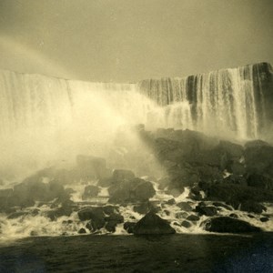 USA Canada New York State Niagara Falls Panorama Old Snapshot Photo 1936