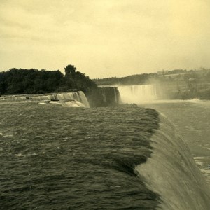 USA Canada New York State Niagara Falls Panorama Old Snapshot Photo 1936