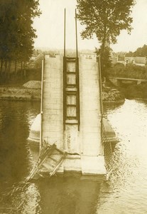 France Bridge Destruction WWI First World War Army Old Photo SPA 1918