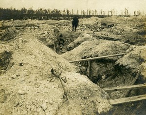 France German Trench WWI First World War Army Old Photo SPA 1918