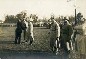 France Presentation Ceremony Joffre? WWI First World War Army Old Photo SPA 1918