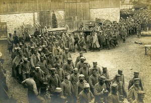 France Column of German Prisoners WWI First World War Army Old Photo SPA 1918