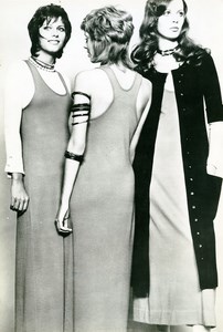 France Paris Timwear Seventies Fashion Woman Portrait Study Old Photo 1971
