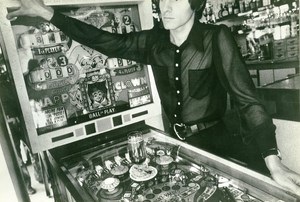 France Paris Timwear Seventies Men's Fashion Study Pinball Old Photo 1971