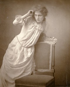 British Theatre Actress Florence West Old Woodburytype Photo Barraud 1885