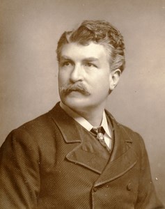 British Theatre Actor Thomas Henry Gartside Neville Old Woodburytype Photo 1885