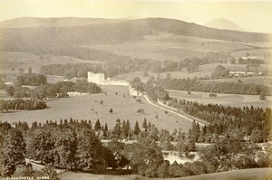 Scotland Blair Castle Panorama Old Albumen Photo Wilson GWW 1875