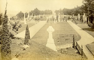 Scotland Tomnahurich Cemetery Inverness Old Albumen Photo Wilson GWW 1875