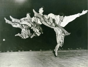 France Paris Cossack Dancers Theater Old Photo 1960