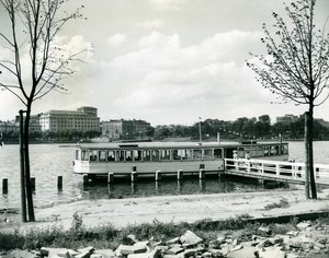 Germany Hamburg Floating Hotel Restaurant Shortage Post War Old Photo 1948