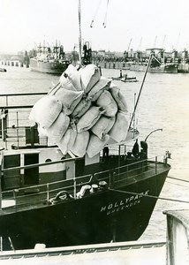 Germany Hamburg Floating Hotel Restaurant Hollypark Greenock Old Photo 1948